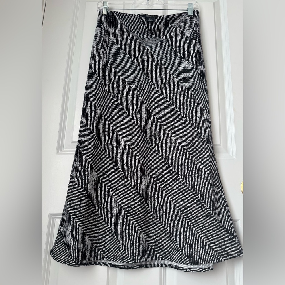 Women's Rachel Zoe Black & White Print slip skirt